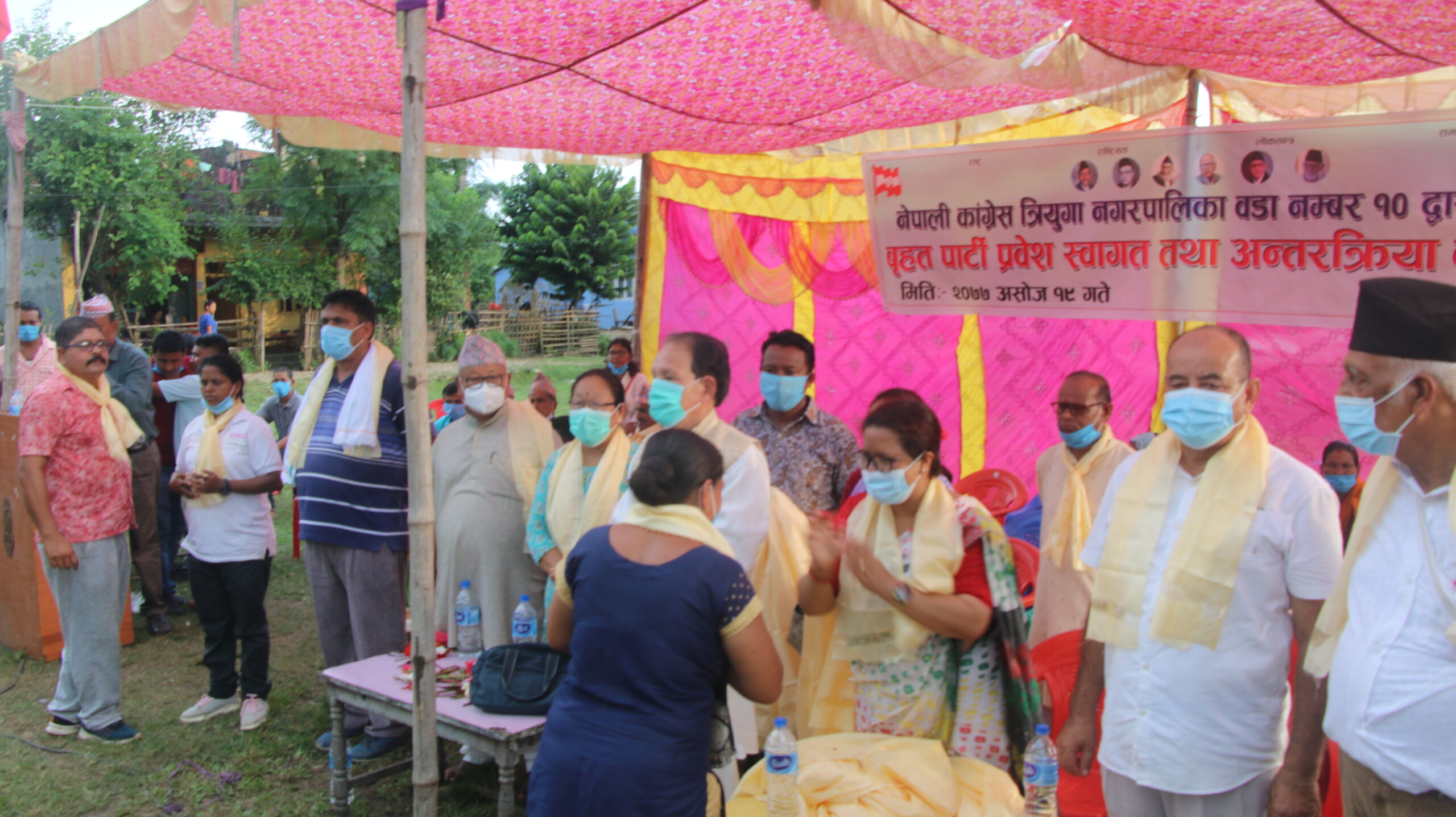 त्रियुगा नगरपालिका १० मा ६ सय बढि कांग्रेस प्रवेश (नामवली सहित)