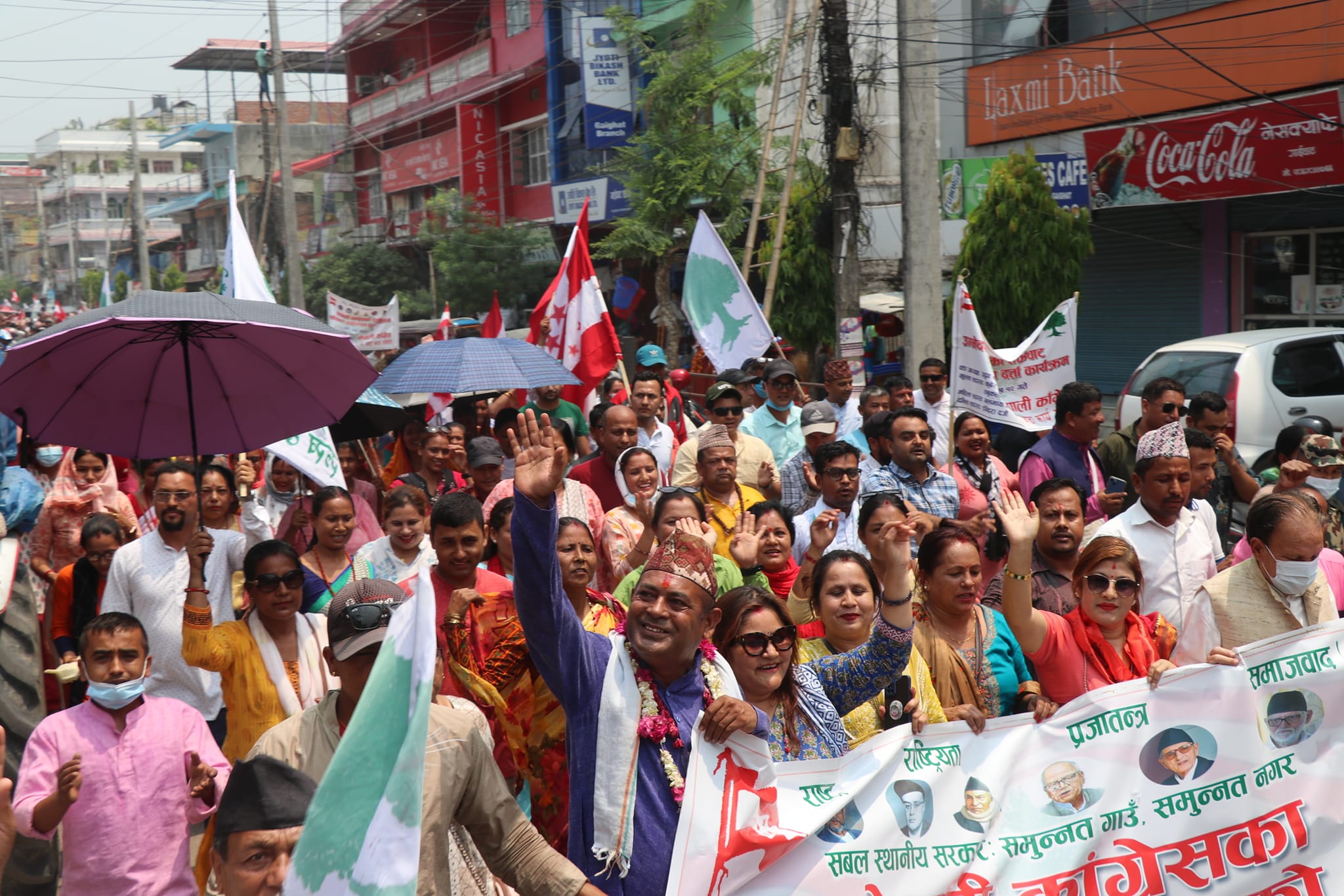 त्रियुगामा कांग्रेसको उर्लादो जनलहर