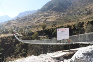 चैनखोला झोलुङ्गे पुल सञ्चालनमा
