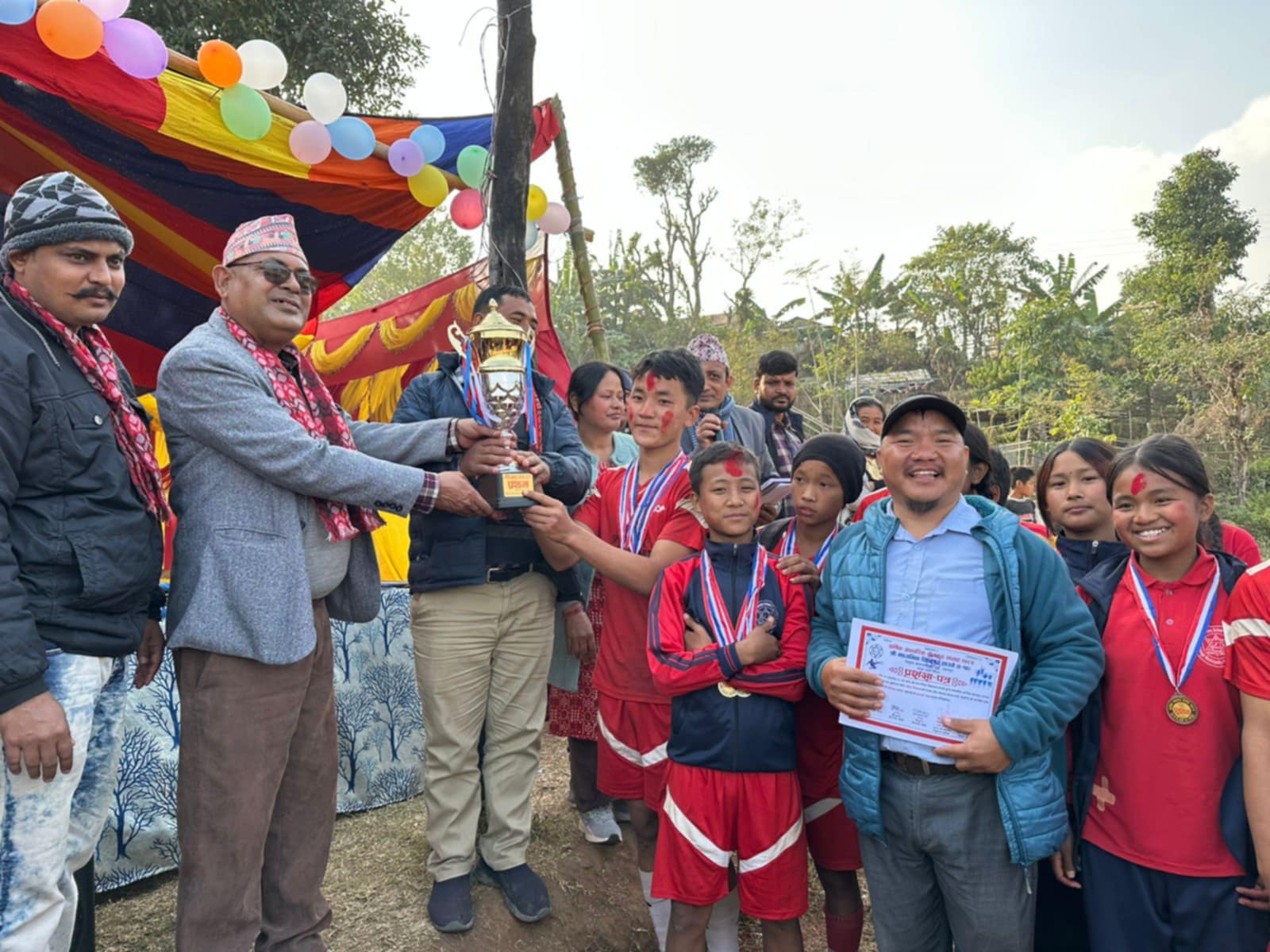 साउनेमा वार्षिक खेलकुद सप्ताह सम्पन्न, रेड हाउसलाई उपाधि