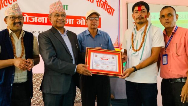 त्रियुगा नगरपालिका स्वास्थ्य शाखा उदयपुरमा प्रथम