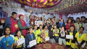 तेस्रो पटक त्रियुगा माविलाई मेयर रनिङ शिल्डको उपाधि