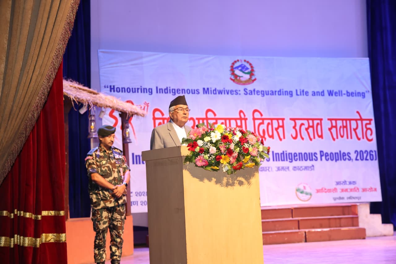 आदिवासी जनजातिहरूको विशिष्ट पहिचान र संस्कृति नेपालको राष्ट्रिय गौरव होःराष्ट्रपति पौडेल